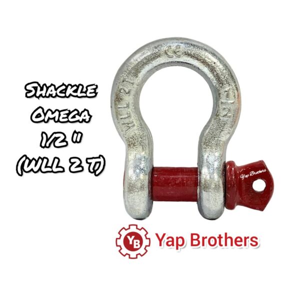 Bow Shackle / Segel Omega 1/2 " kapasitas 2T - Putih - Gambar 2