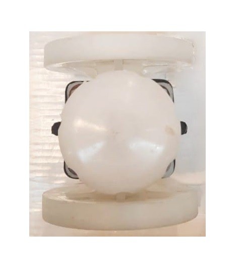 Diaphragm Valve PP 1" x 1" Flange ANSI B.16.5 Class #150 - 25 mm - Image 2