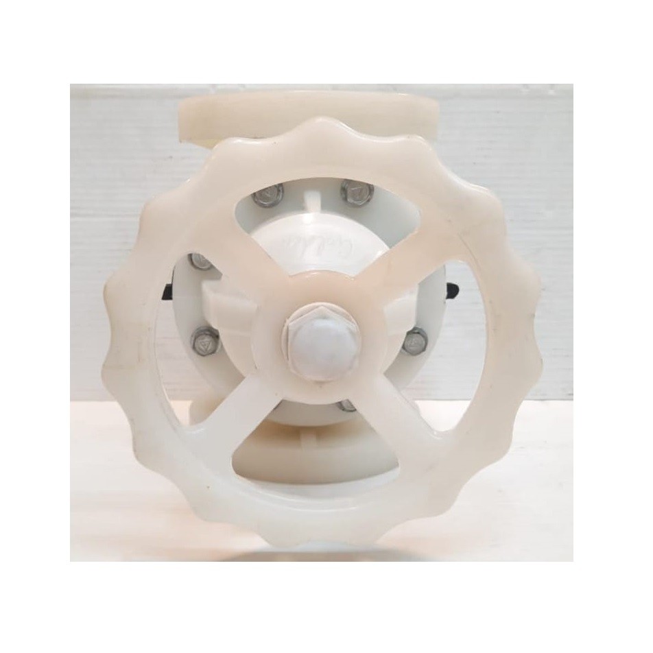 Diaphragm Valve PP 2,5" x 2,5" Flange ANSI B.16.5 Class #150 - 65 mm - Image 2
