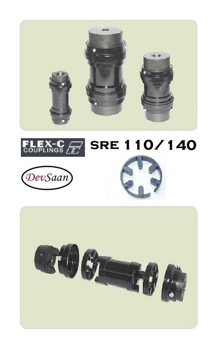 Spacer Coupling SRE 110/140 Flex-C Max Bore 42 mm - Panjang 216 mm