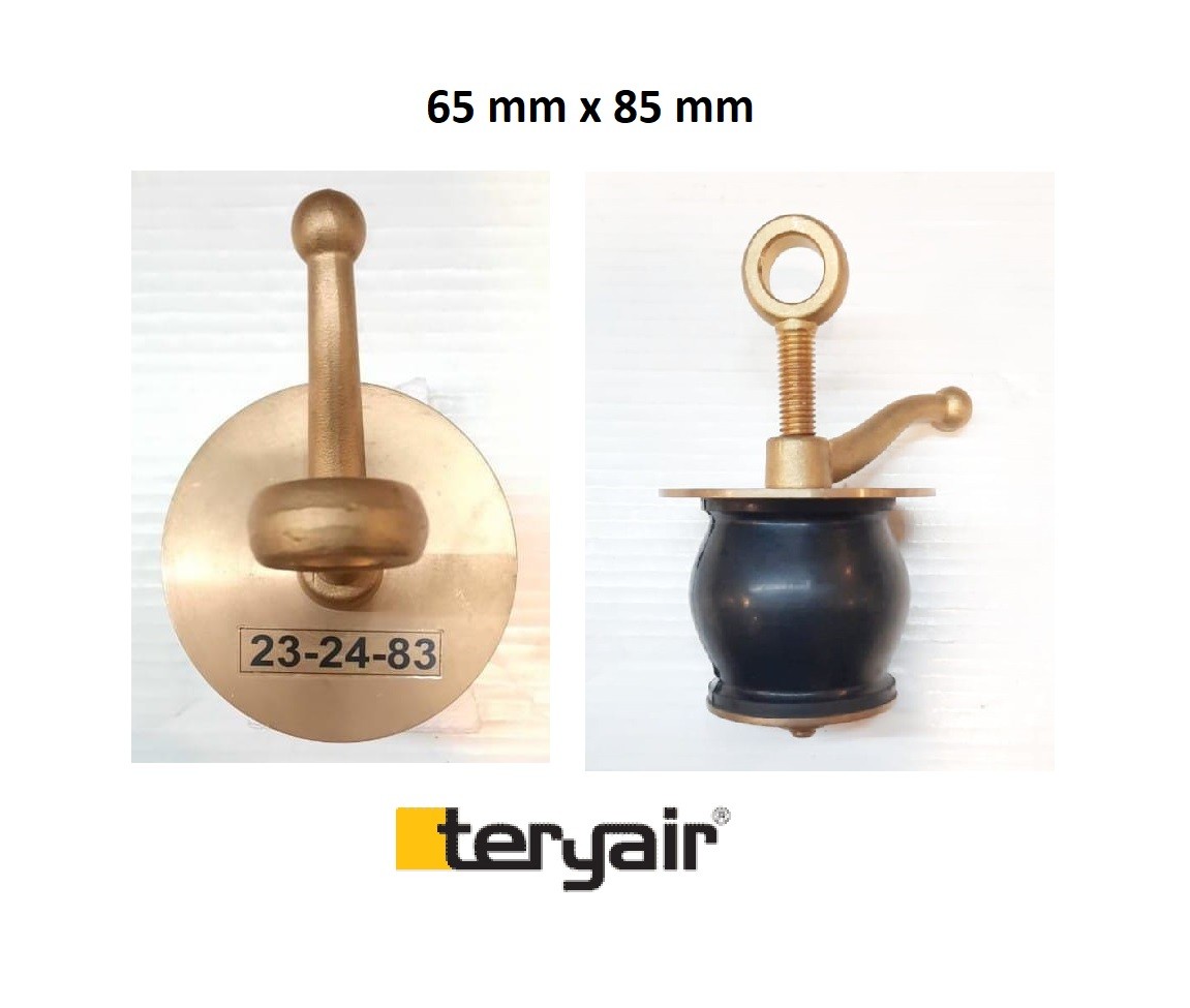 Brass Scupper plug 65 mm x 85 mm IMPA 23 24 83