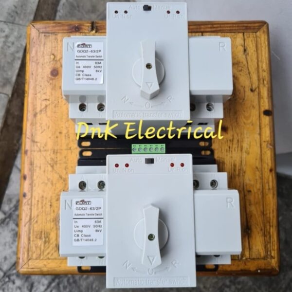 Automatic Transfer Switch ATS 63A 2P FORT GDQ2-63/2