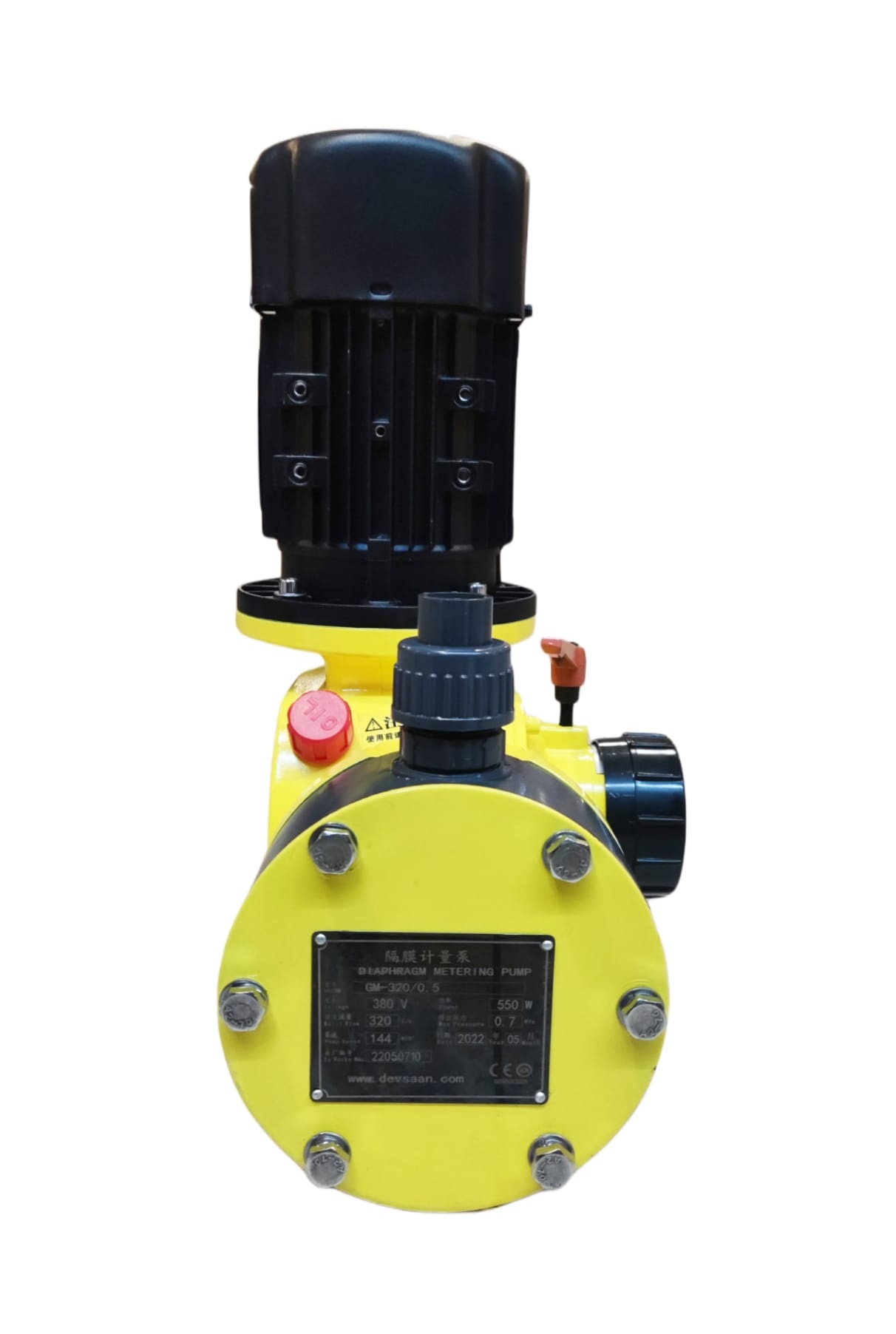Pompa Dosing 320 LPH 5 Bar 25 mm GM PVC Diaphragm Metering Pump - Image 3