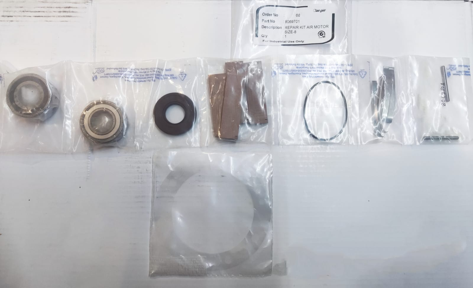 Repair Kit Vane Air Motor 8VMSALEXG