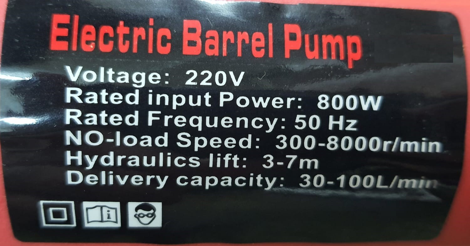 Drum Pump SS-304 DDP 800 SSAC Pompa Drum AC 220V - 25 mm - Image 3