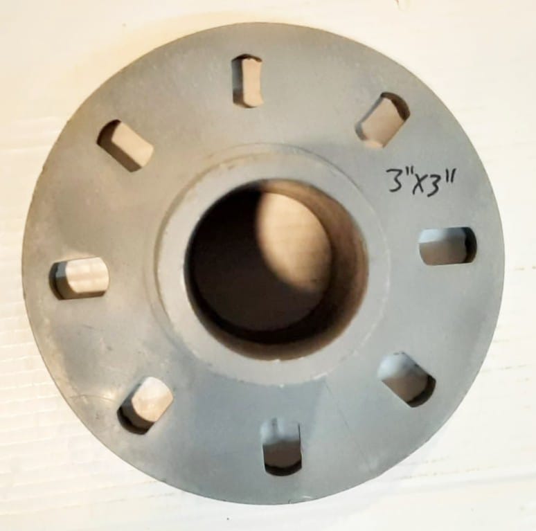 Hose Nipple Polypropylene 3" x 3" Flange Standard Universal - 90 mm