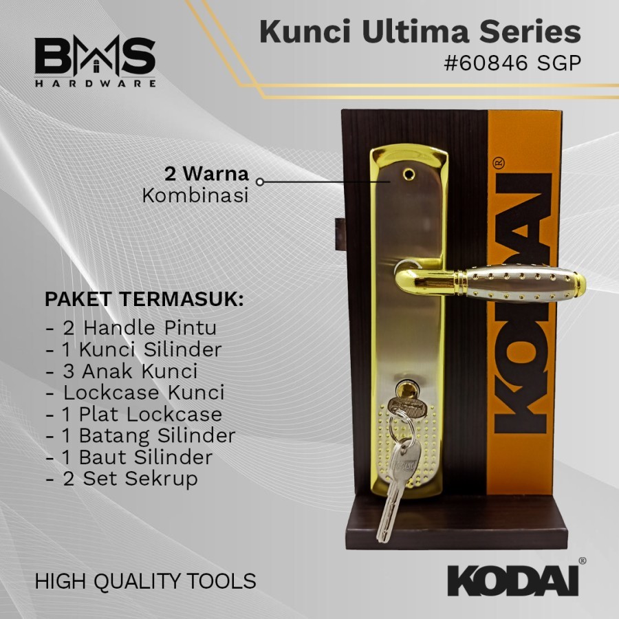 KUNCI Gagang Pintu Besar ULTIMA Series 60846 KODAI - SGP / SC - SGP - Image 2