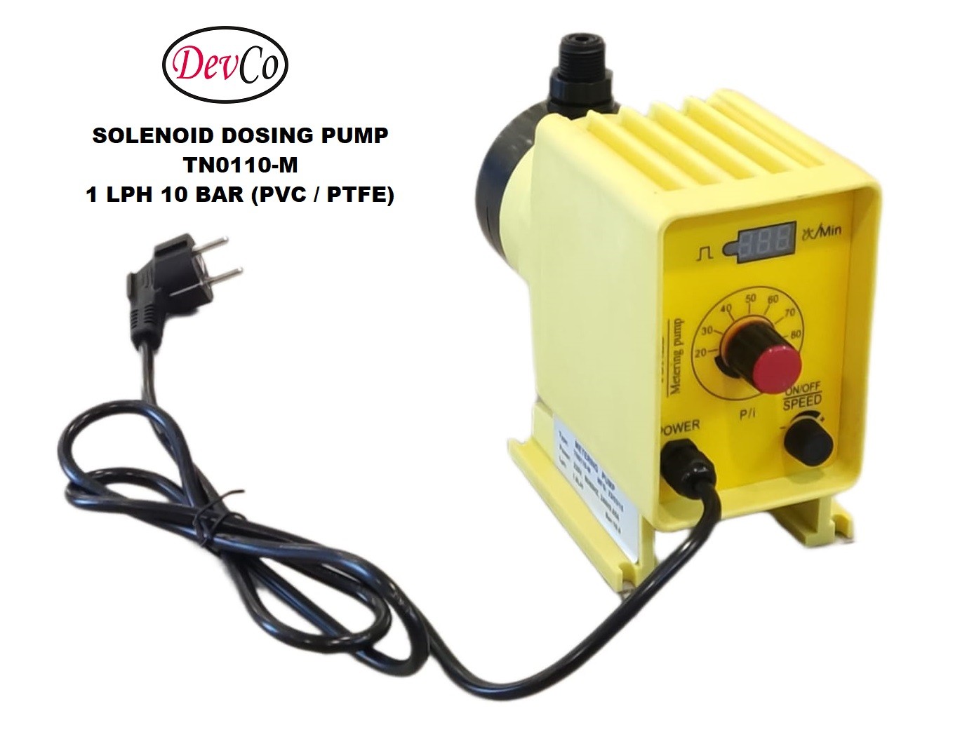 Pompa Dosing Solenoid TN0110-M Diaphragm Metering Pump - 1 LPH 10 Bar