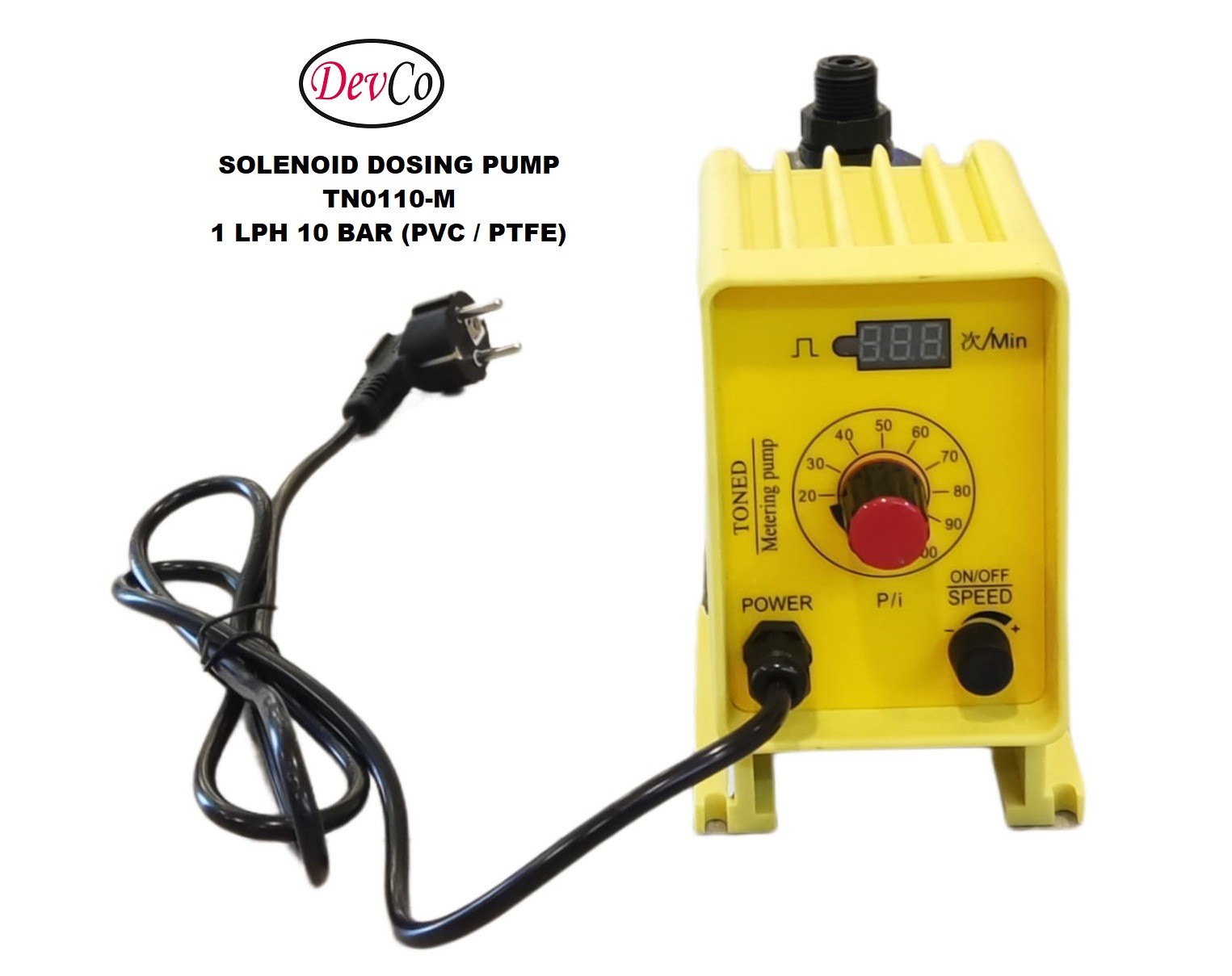 Pompa Dosing Solenoid TN0110-M Diaphragm Metering Pump - 1 LPH 10 Bar - Image 2