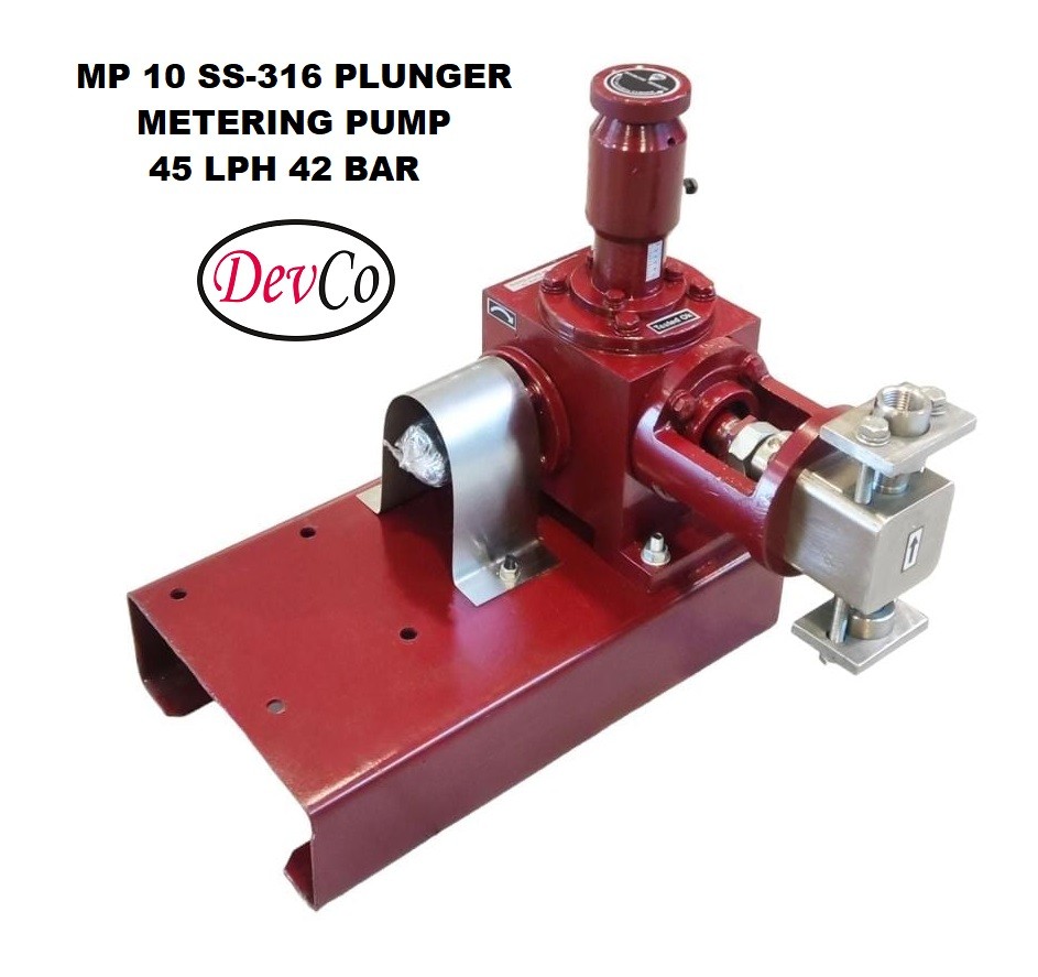 Pompa Dosing MP14542 SS-316 Plunger Metering Pump - 45 LPH 42 Bar