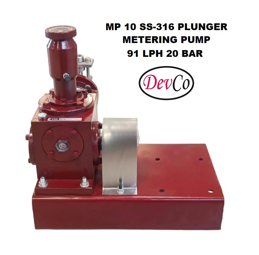 Pompa Dosing MP19120 SS-316 Plunger Metering Pump - 91 LPH 20 Bar - Image 4