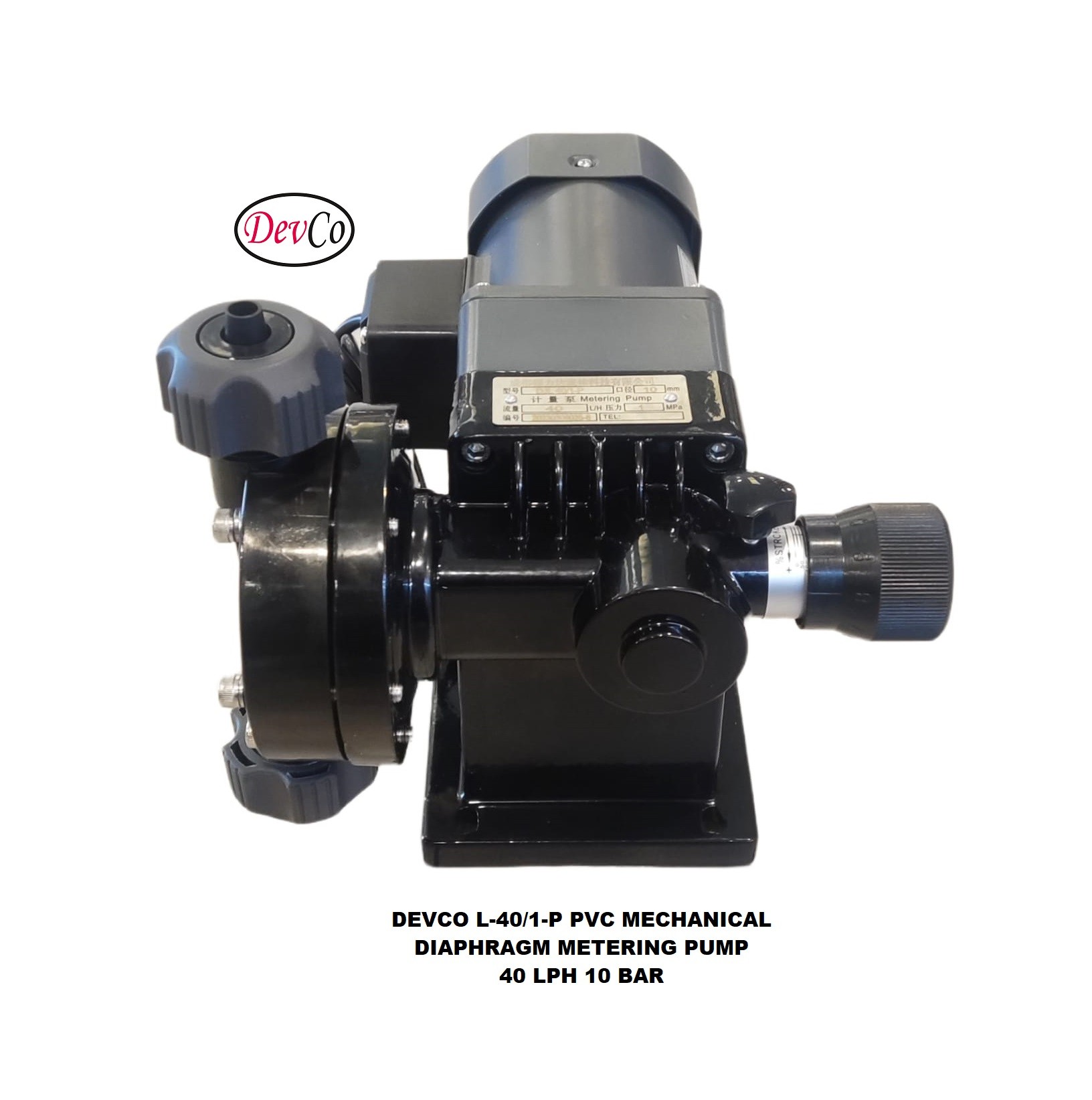 Pompa Dosing L-40-1-P Mechanical Diaphragm Metering Pump - 40 LPH 10 Bar - Image 2