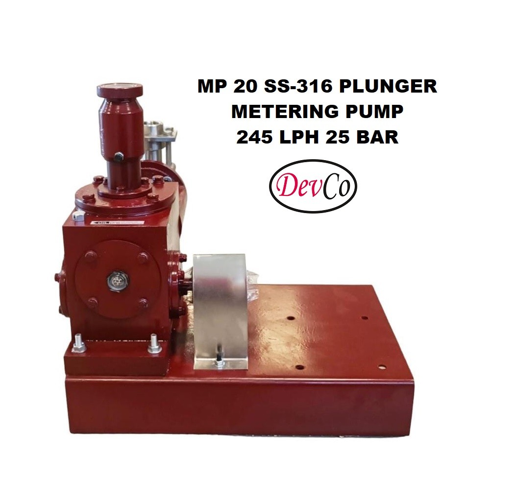 Pompa Dosing MP224525 SS-316 Plunger Metering Pump - 245 LPH 25 Bar - Image 4