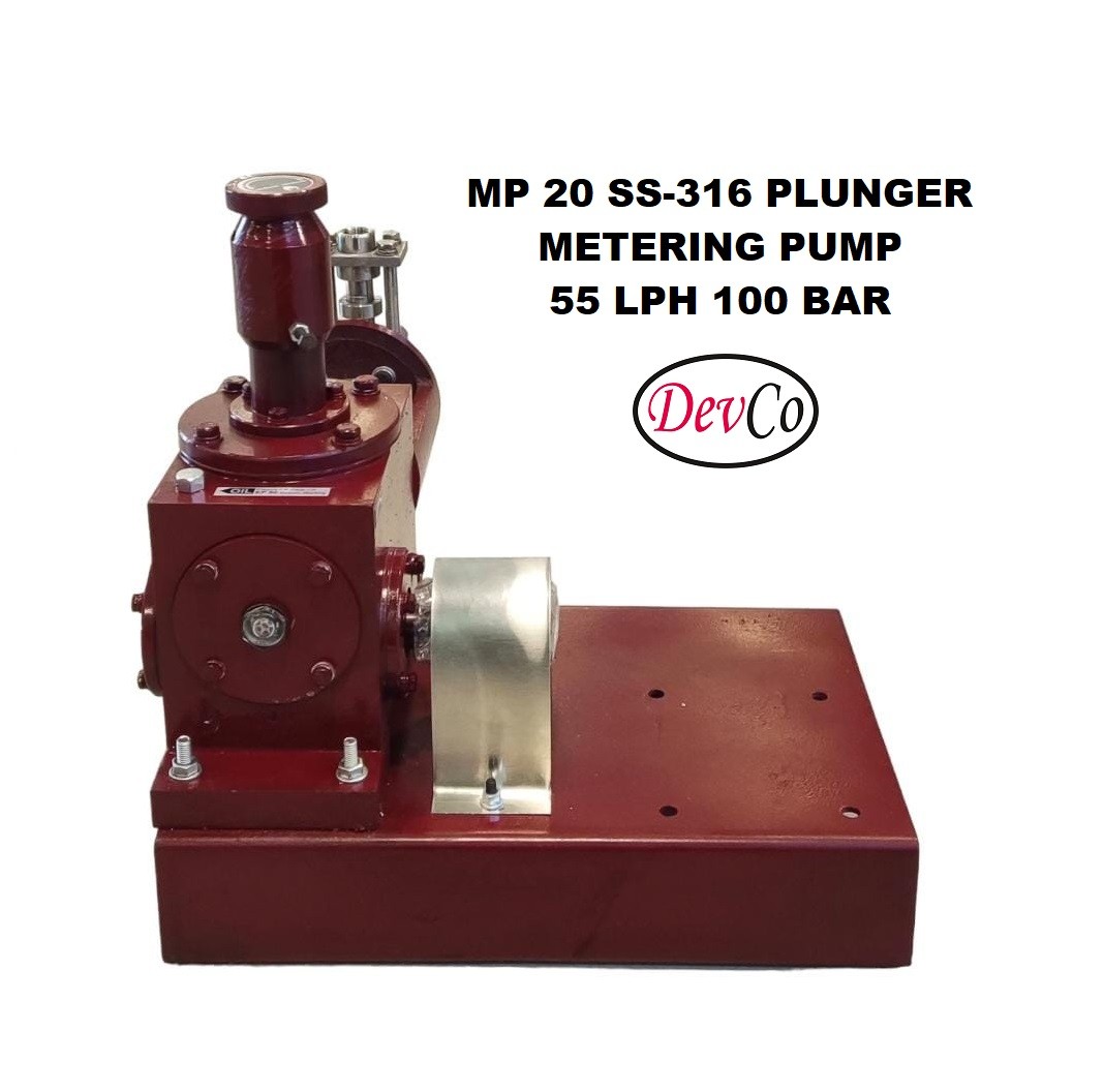 Pompa Dosing MP255100 SS-316 Plunger Metering Pump - 55 LPH 100 Bar - Image 4