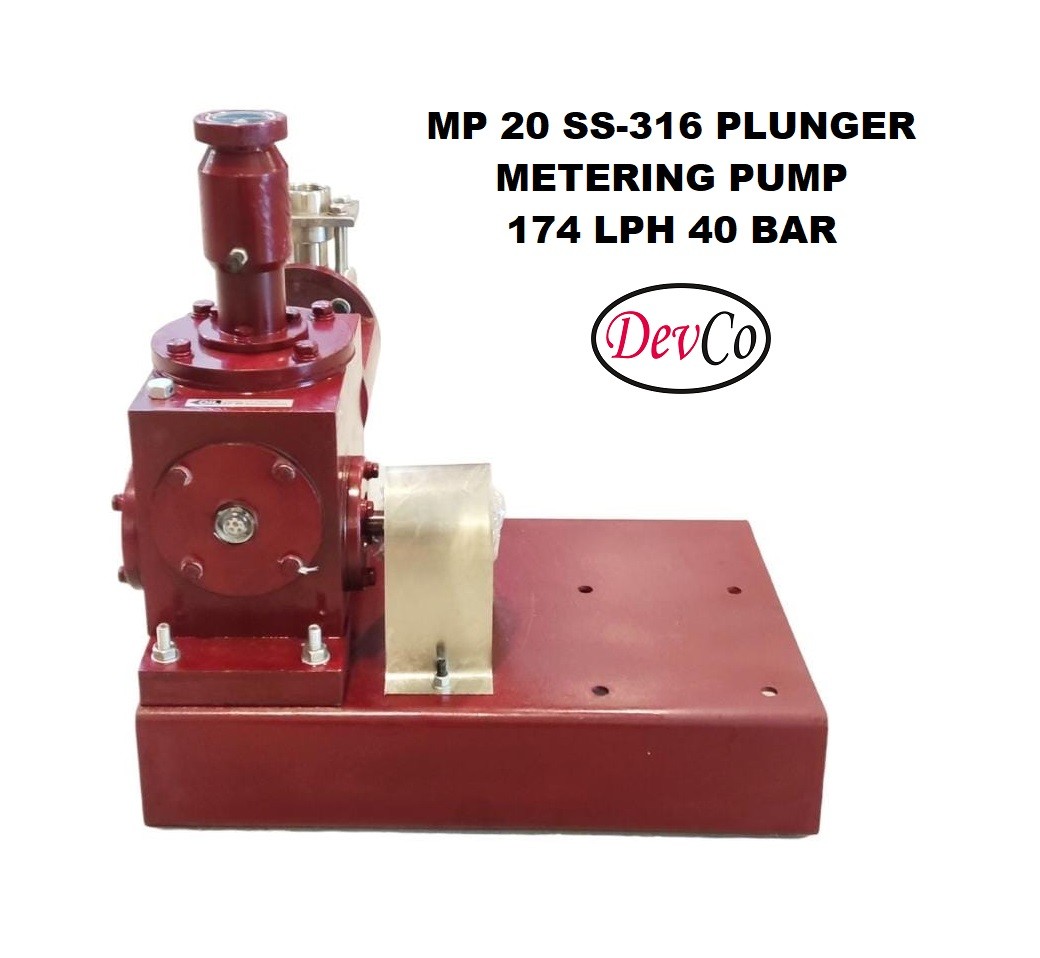 Pompa Dosing MP217440 SS-316 Plunger Metering Pump - 174 LPH 40 Bar - Image 4