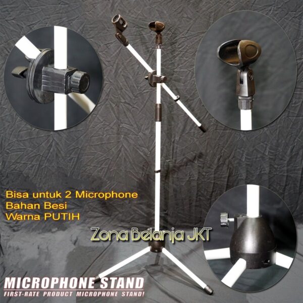 Stand Mic / Standing Microphone / Dudukan Mic Berdiri Lantai - STAND MIC HITAM