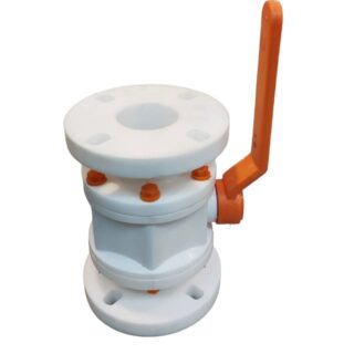 Ball Valve Polypropylene 3" x 3" Flange Universal Standard - 80 mm