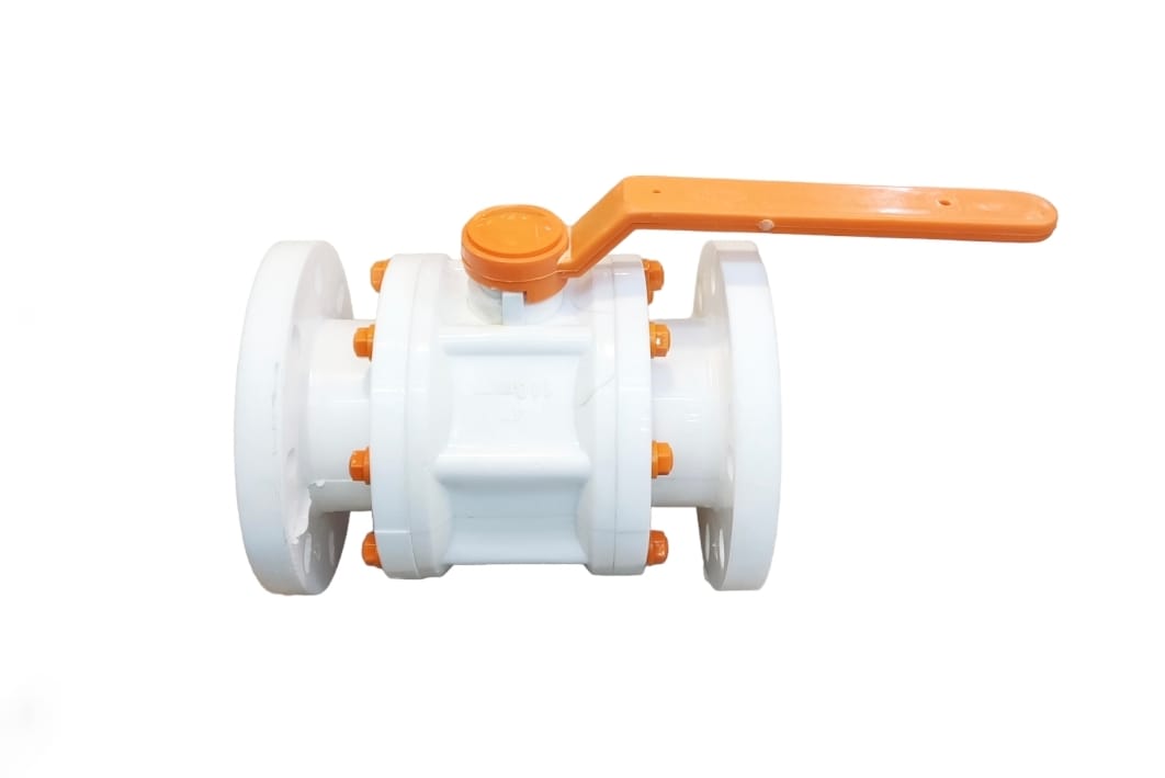 Ball Valve Polypropylene 3" x 3" Flange Universal Standard - 80 mm - Image 2