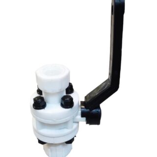 Ball Valve Polypropylene 1/2" x 1/2" BSPT Thread - 12 mm Drat BSPT