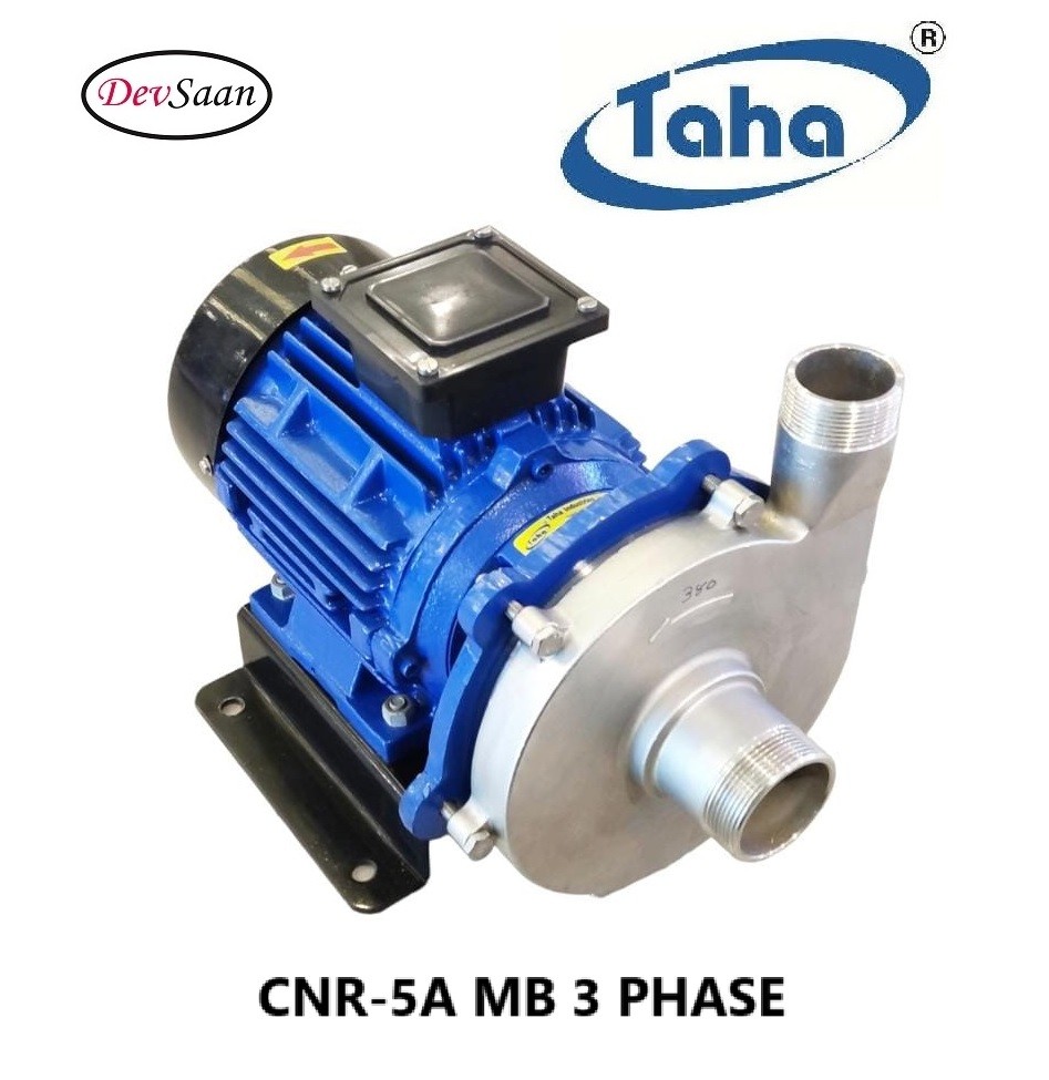 Centrifugal Pump SS-316 CNR-5A MB 3 Fase Pompa Sentrifugal Monoblok - 2" x 1,5" - 240 Lpm 30 Mtr