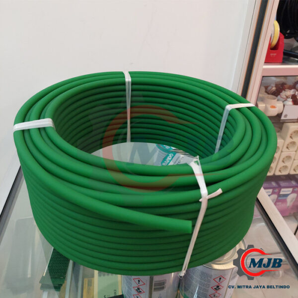 Round Belt /Bancord PU Hijau 18 mm