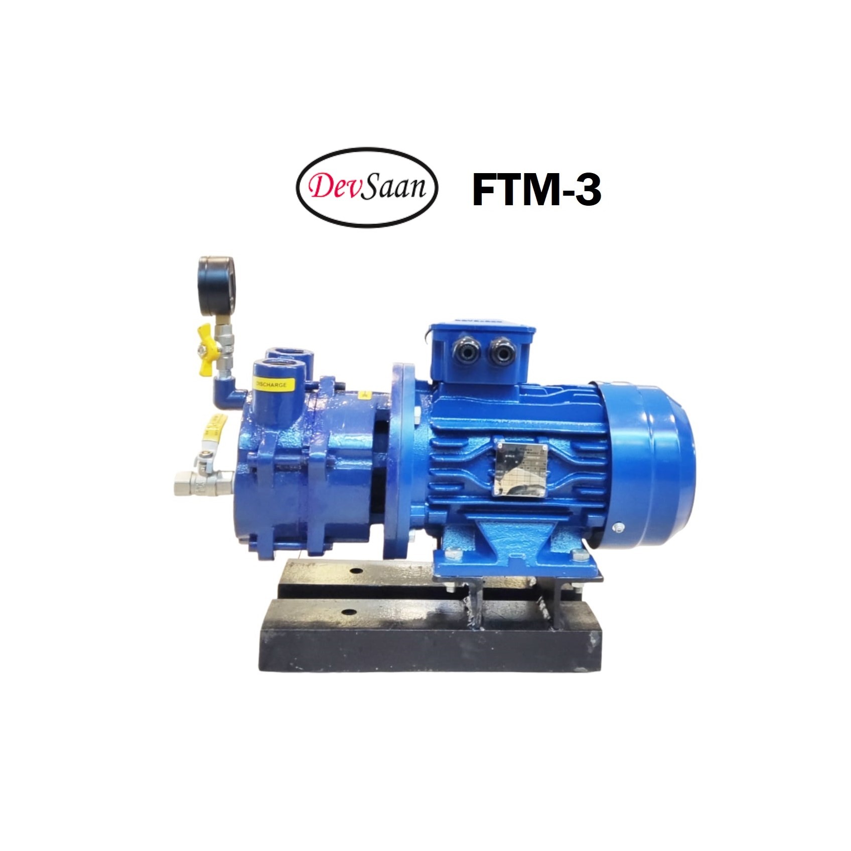 Pompa Vakum Monoblok FTM-3 Liquid Ring Vacuum Pump - 3 Hp 3 Phase - Image 2