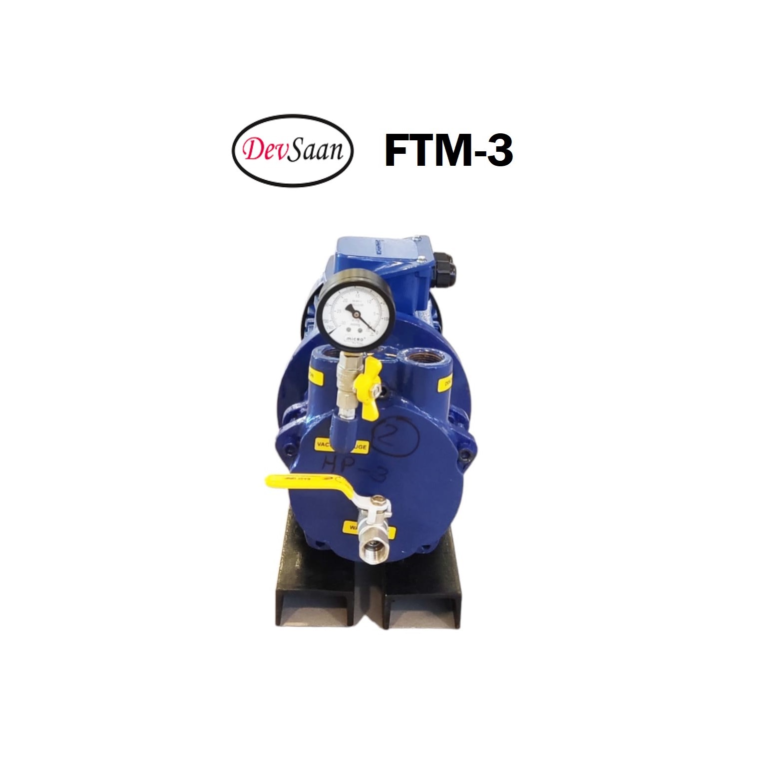 Pompa Vakum Monoblok FTM-3 Liquid Ring Vacuum Pump - 3 Hp 3 Phase - Image 3