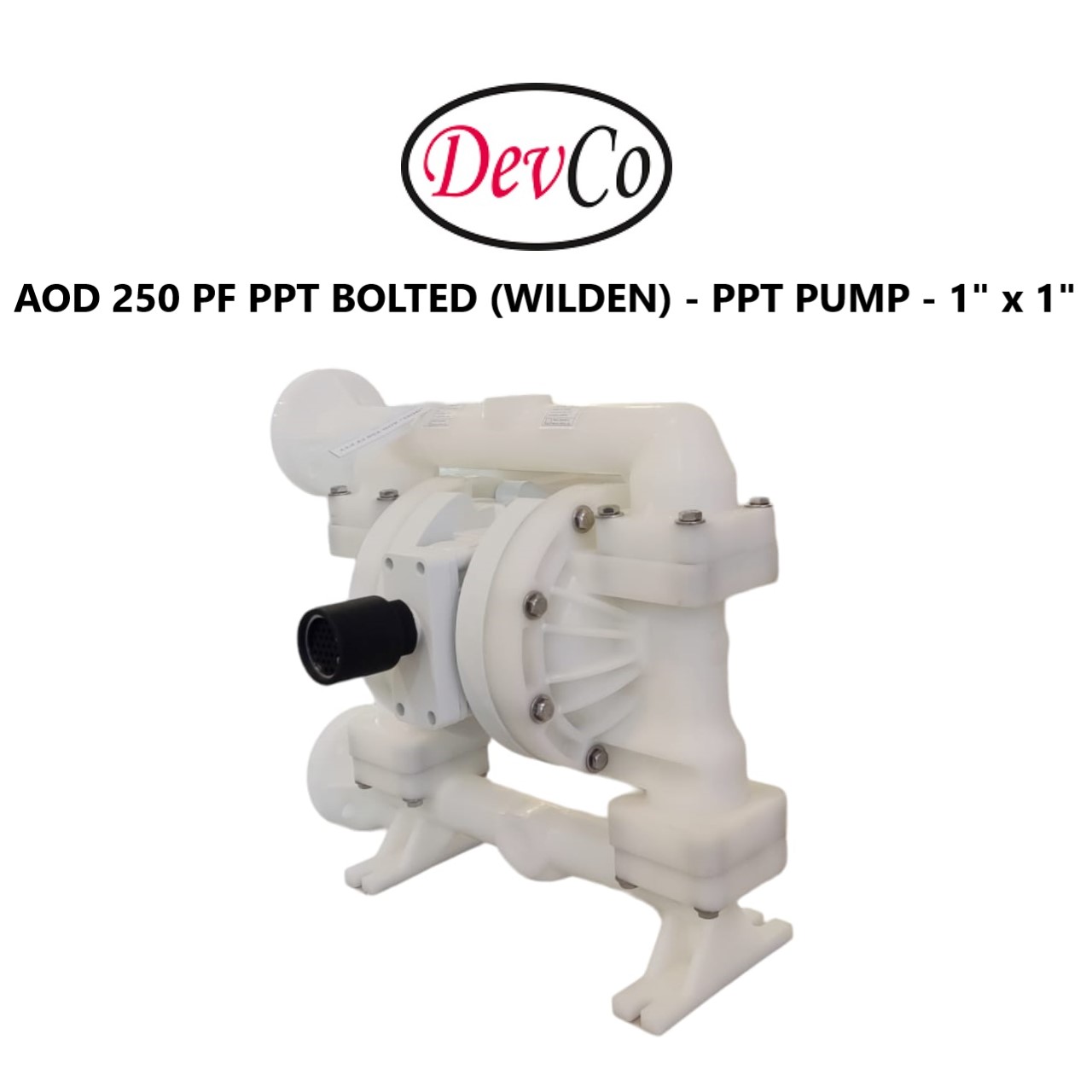 Wilden OEM Diaphragm Pump AOD 250 PF PPT Pompa Diafragma Devco - 1" Flange - Image 4