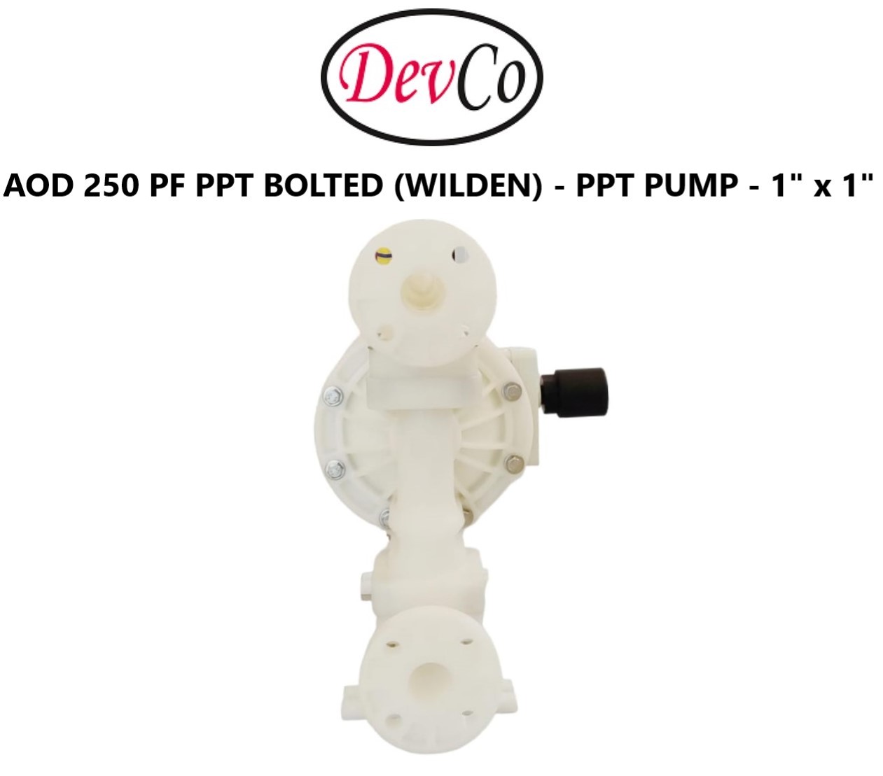 Wilden OEM Diaphragm Pump AOD 250 PF PPT Pompa Diafragma Devco - 1" Flange - Image 5